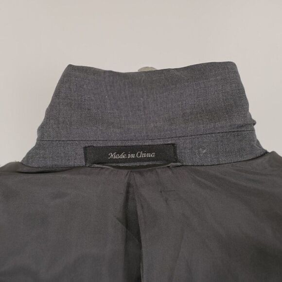 Joseph Abboud Wool Blend Gray 2 Button Blazer 42R - Picture 12 of 13